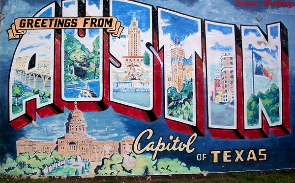 Greetings from Austin Capitol of Texas